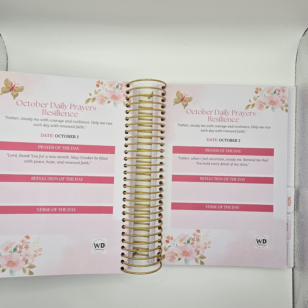 Prayers of Hope Floral Spiral Non-Dated Journal/Calendar  Bundle - Picture 10 of 13